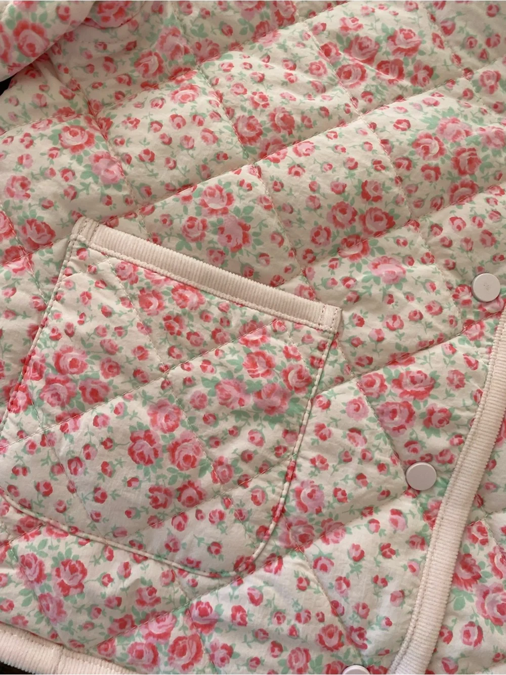LoveShackFancy Charlotte Roseheart Quilted Barn Jacket